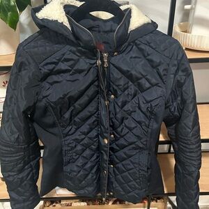 Women's Quilted Navy Jacket size S